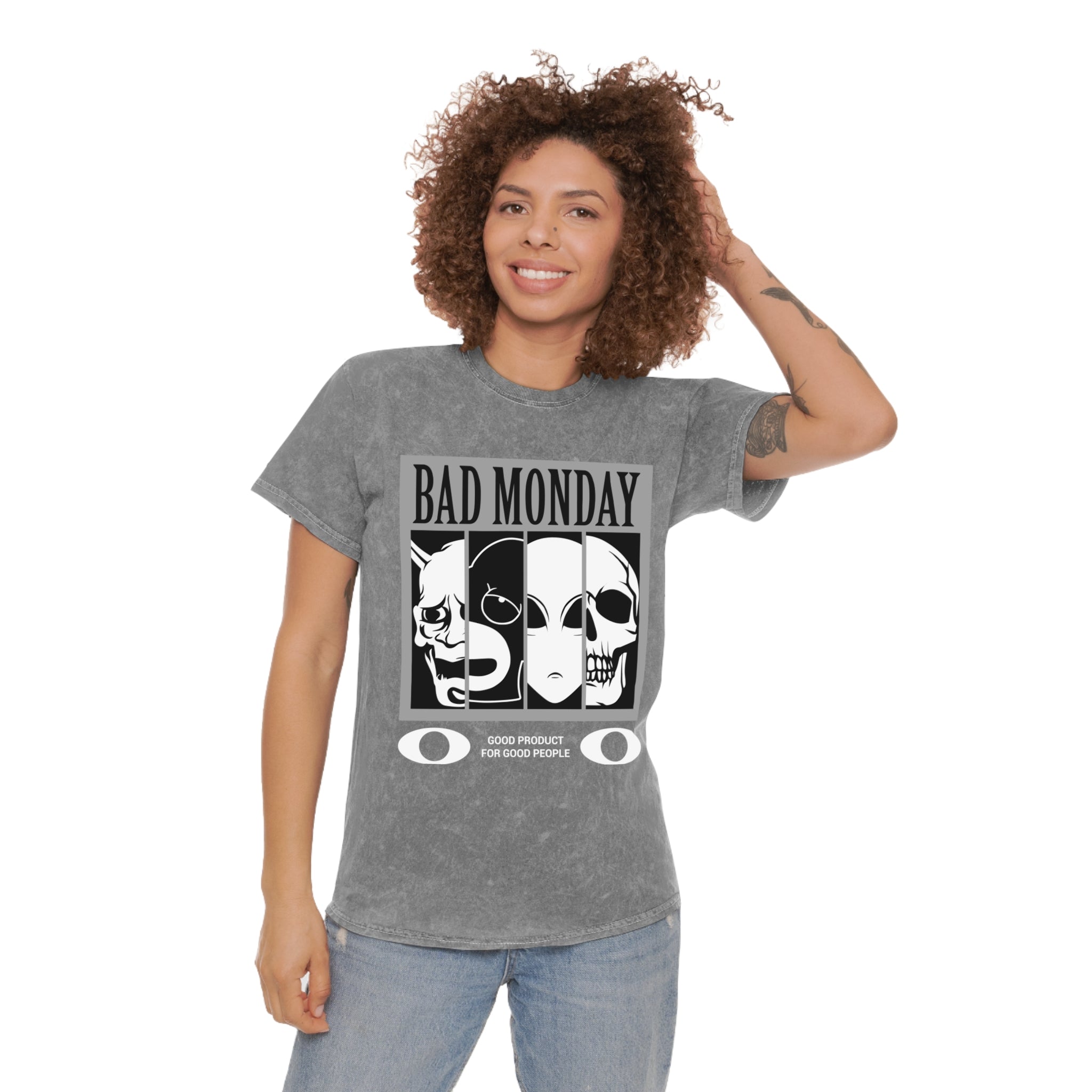 BAD MONDAY Unisex Mineral Wash T-Shirt