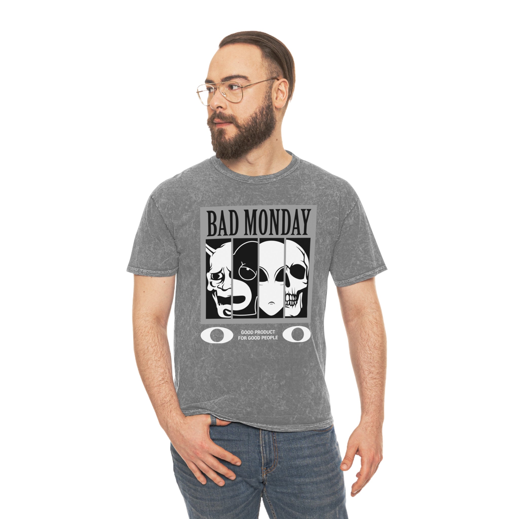 BAD MONDAY Unisex Mineral Wash T-Shirt